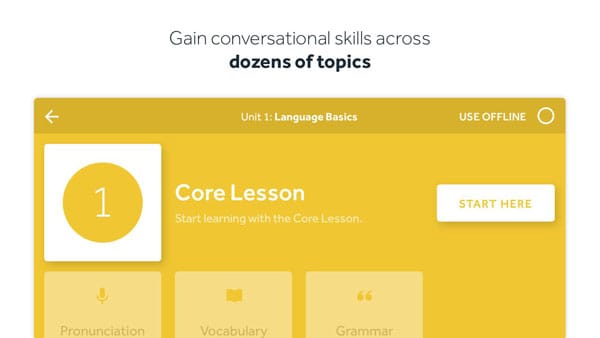 یادگیری زبان با Rosetta Stone: Learn, Practice