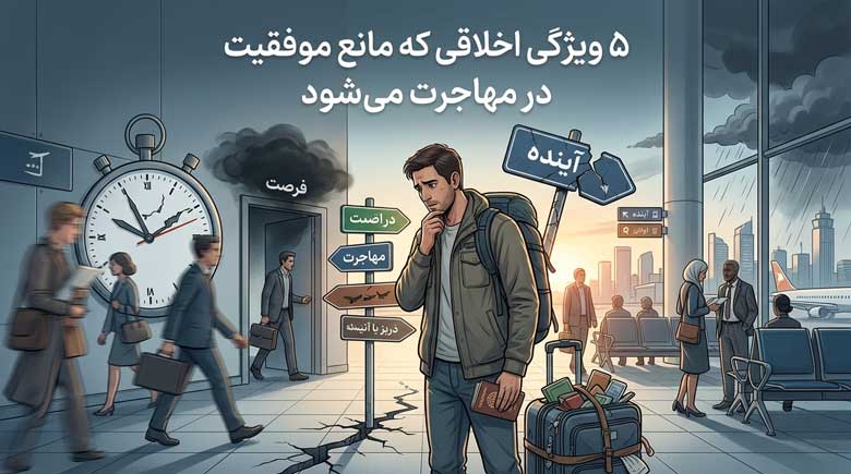 ۵ ویژگی اخلاقی که مانع موفقیت در مهاجرت می‌شود