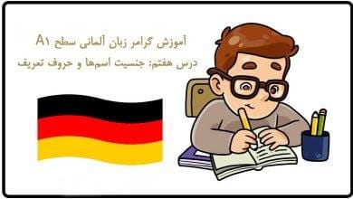 آموزش گرامر زبان آلمانی سطح A1 – درس هفتم: جنسیت اسم‌ها و حروف تعریف
